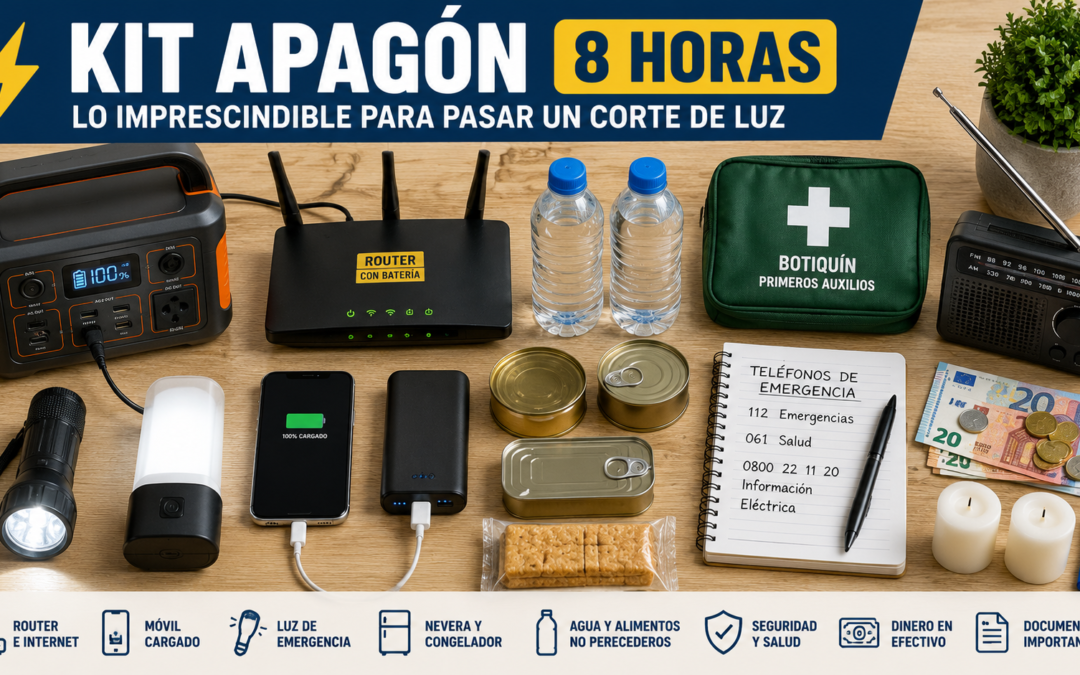 Kit apagón para 8 horas: router, móvil, luz y nevera bajo control